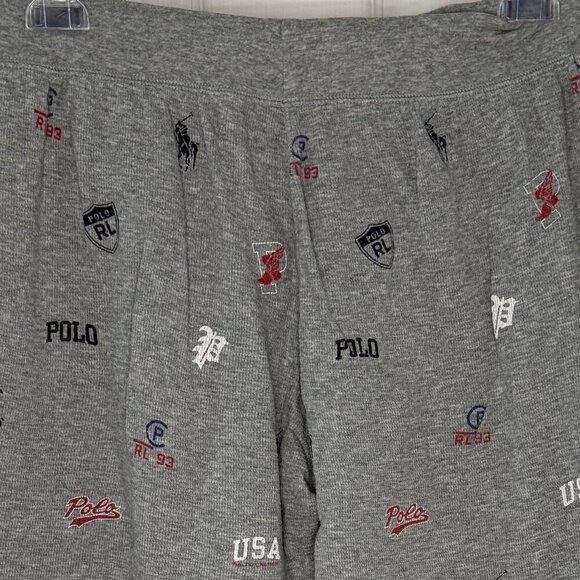 Polo Ralph Lauren Icons All Over Waffle Knit Lounge Sleepwear Pants Size Large - Picture 5 of 7